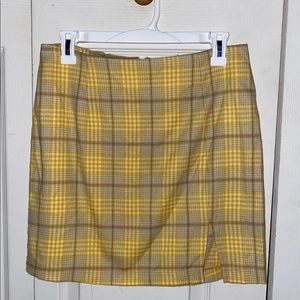 Plaid mini skirt